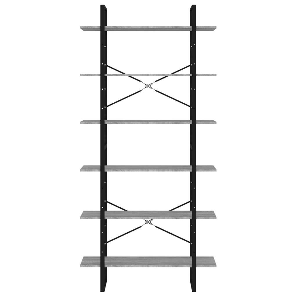 vidaXL Armoire haute gris Sonoma 100x30x210 cm Aggloméré