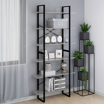 vidaXL Armoire haute gris Sonoma 100x30x210 cm Aggloméré
