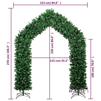 vidaXL Weihnachtsgirlande Grün 270 cm