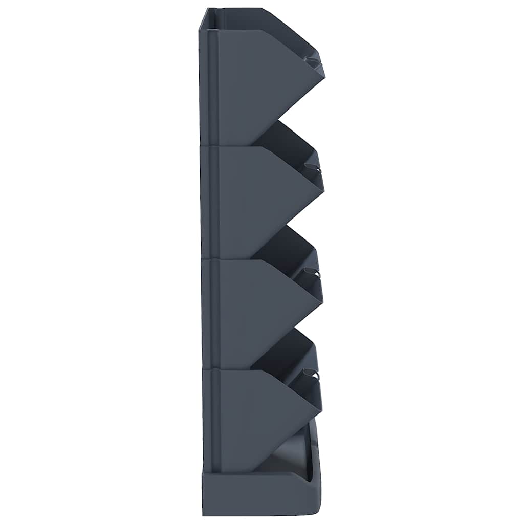 vidaXL Jardinière verticale 4 pièces anthracite polypropylène