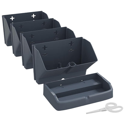 vidaXL Jardinière verticale 4 pièces anthracite polypropylène