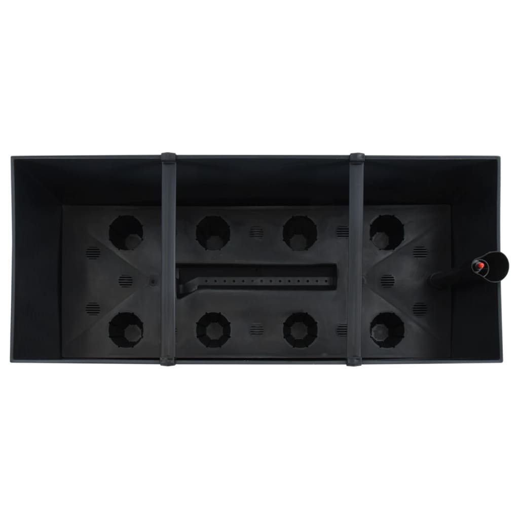 vidaXL Carré potager surélevé anthracite 60x25x46 cm en rotin PP