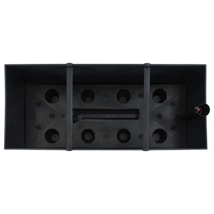 vidaXL Carré potager surélevé anthracite 60x25x46 cm en rotin PP
