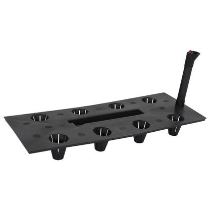 vidaXL Carré potager surélevé anthracite 60x25x46 cm en rotin PP