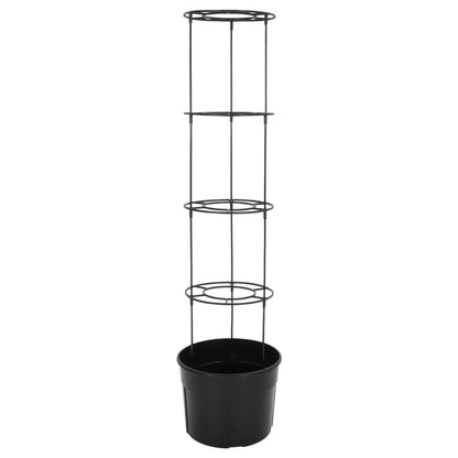 vidaXL Jardinière à tomates anthracite Ø39x150 cm Polypropylène