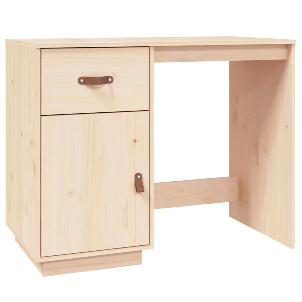 vidaXL Bureau avec armoires 135x50x75 cm Bois de pin massif