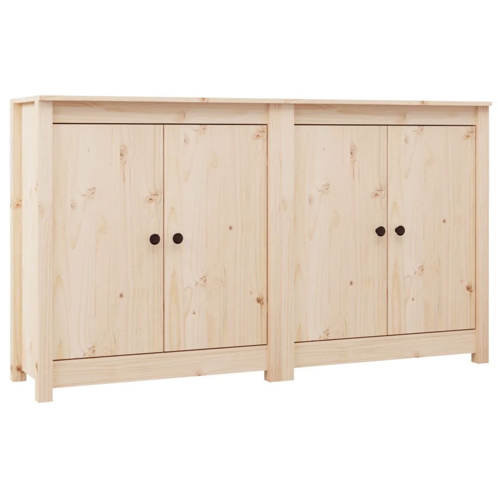 vidaXL Commodes 2 pcs 70x35x80 cm Bois de pin massif