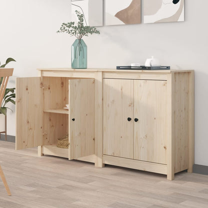 vidaXL Commodes 2 pcs 70x35x80 cm Bois de pin massif