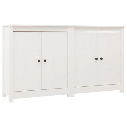 vidaXL Buffets 2 pcs Blanc 70x35x80 cm Bois massif de pin