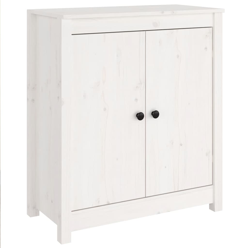 vidaXL Buffets 2 pcs Blanc 70x35x80 cm Bois massif de pin