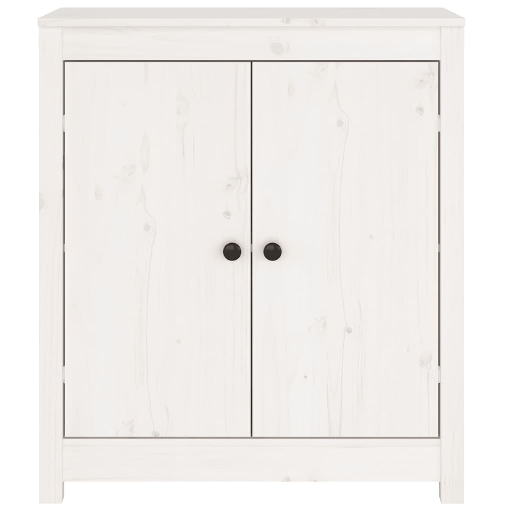 vidaXL Buffets 2 pcs Blanc 70x35x80 cm Bois massif de pin