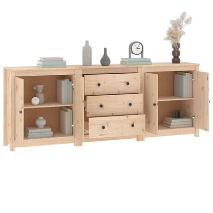 vidaXL Buffet 210x35x80 cm Bois de pin massif