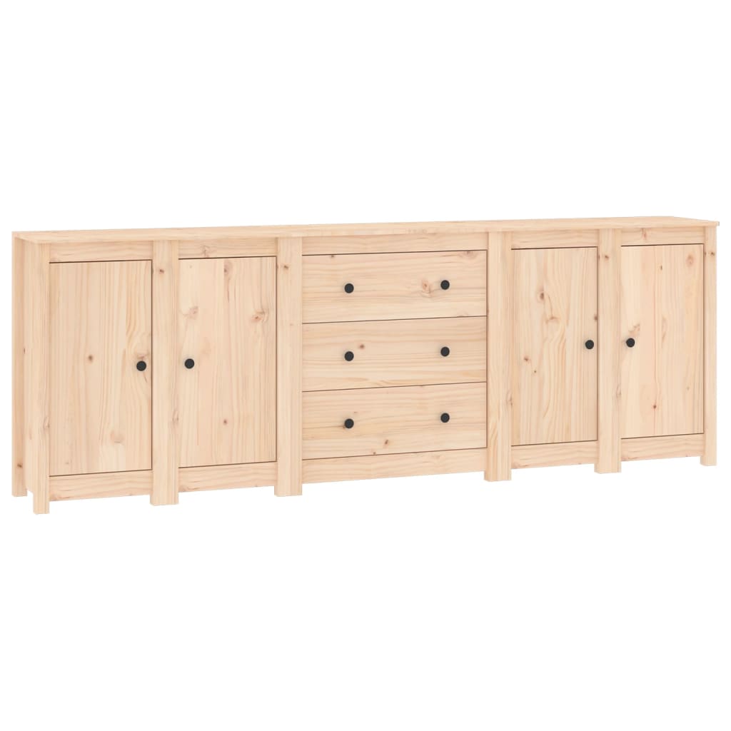 vidaXL Buffet 230x35x80 cm Bois de pin massif