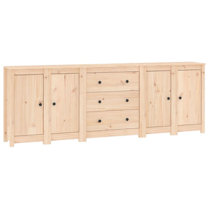 vidaXL Buffet 230x35x80 cm Bois de pin massif