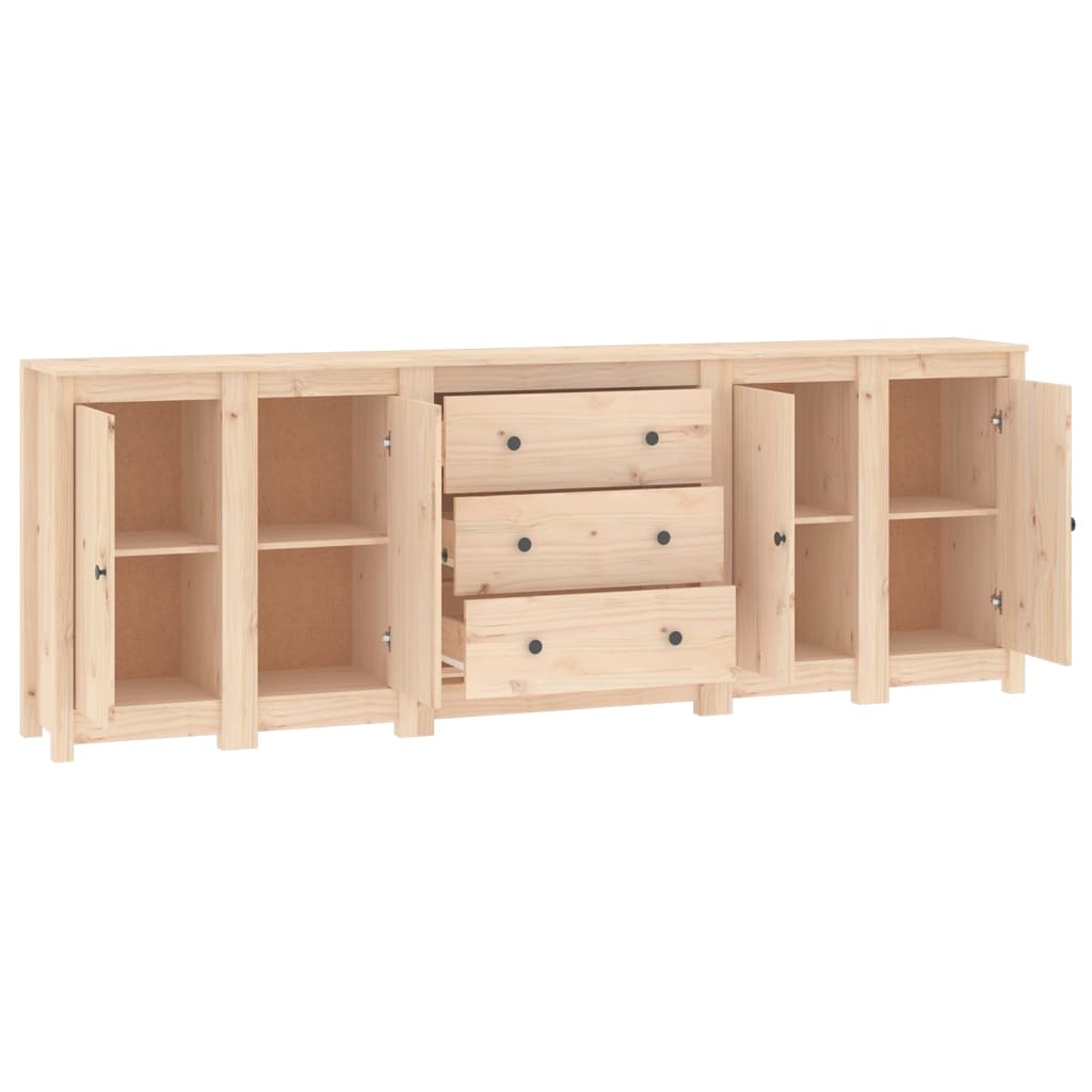 vidaXL Buffet 230x35x80 cm Bois de pin massif