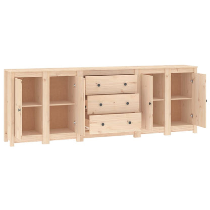 vidaXL Buffet 230x35x80 cm Bois de pin massif