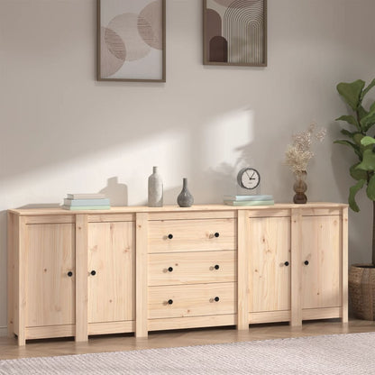 vidaXL Buffet 230x35x80 cm Bois de pin massif