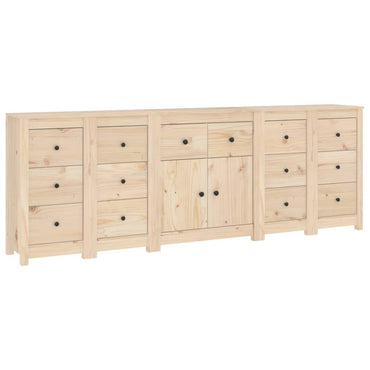 vidaXL Sideboard 230x35x80 cm Massivholz Kiefer