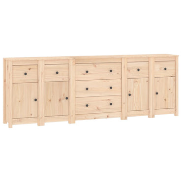vidaXL Buffet 230x35x80 cm Bois de pin massif