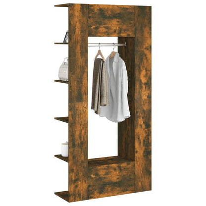 vidaXL Meubles d'entrée 2 pcs Chêne fumé Bois d'ingénierie