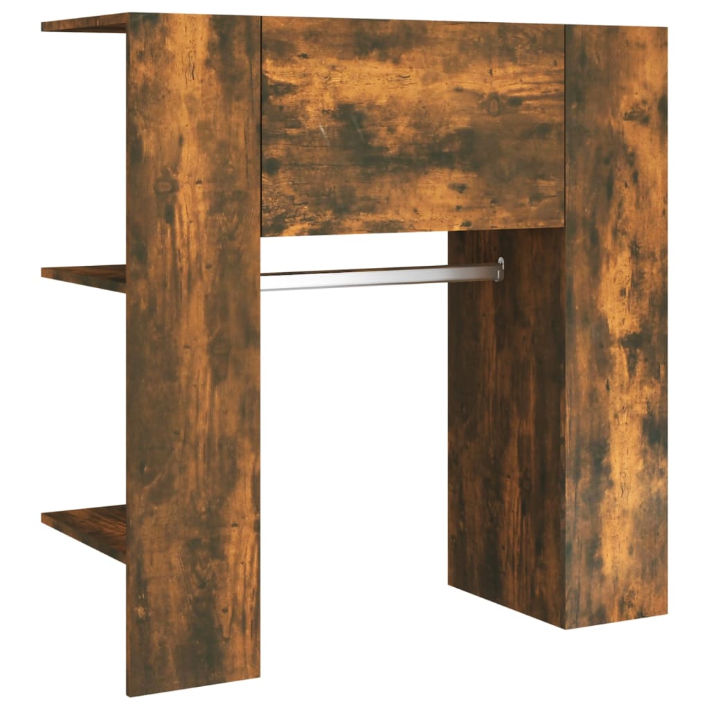 vidaXL Meubles d'entrée 2 pcs Chêne fumé Bois d'ingénierie