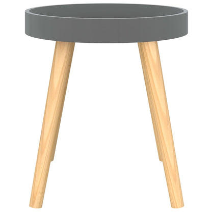 vidaXL Beistelltisch Grau 38x38x40 cm Holzwerkstoff Massivholz Kiefer