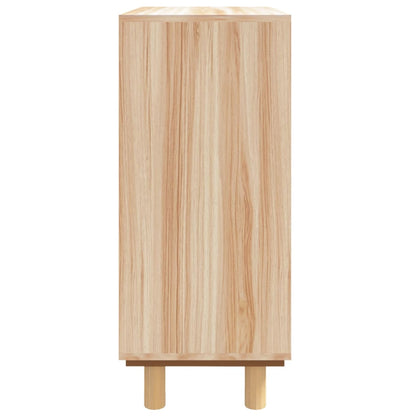vidaXL Buffet marron 60x30x70 cm bois de pin massif et rotin naturel