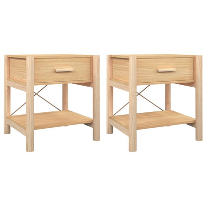 vidaXL Tables de chevet 2 pcs 42x38x45 cm Bois d'ingénierie