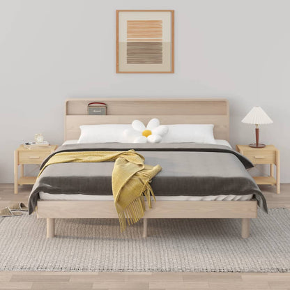 vidaXL Tables de chevet 2 pcs 42x38x45 cm Bois d'ingénierie