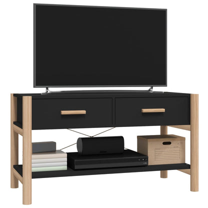 Meuble TV vidaXL noir 82x38x45 cm en bois d'ingénierie