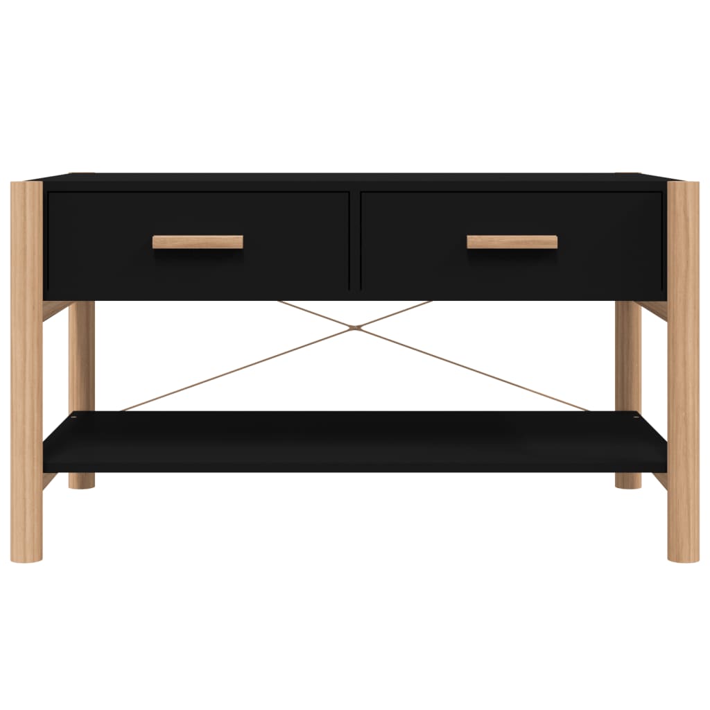 vidaXL Couchtisch Schwarz 82x48x45 cm Holzwerkstoff