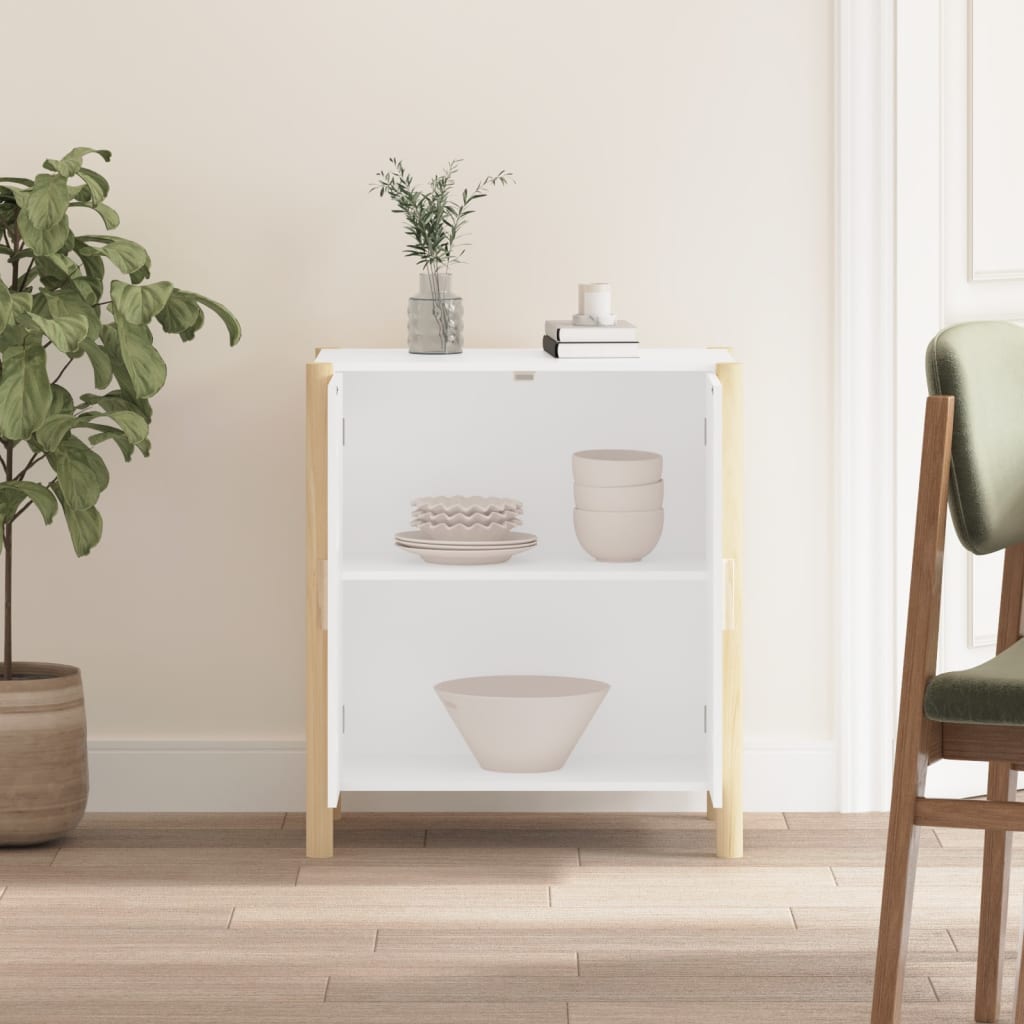 vidaXL Buffet blanc 62x38x70 cm Bois d'ingénierie