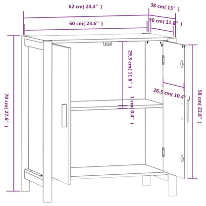 vidaXL Sideboard 62x38x70 cm Holzwerkstoff
