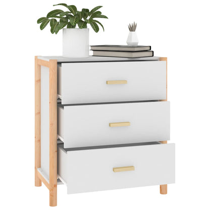 vidaXL Buffet blanc 62x38x70 cm Bois d'ingénierie