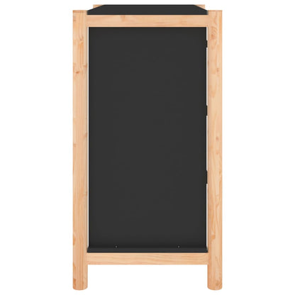vidaXL Commode noire 62x38x70 cm en bois d'ingénierie