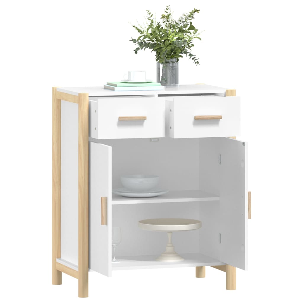 vidaXL Buffet blanc 62x38x75 cm Aggloméré