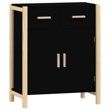 vidaXL Buffet noir 62x38x75 cm Bois d'ingénierie
