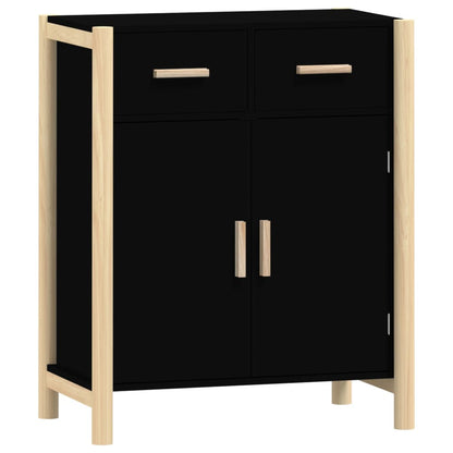 vidaXL Buffet noir 62x38x75 cm Bois d'ingénierie