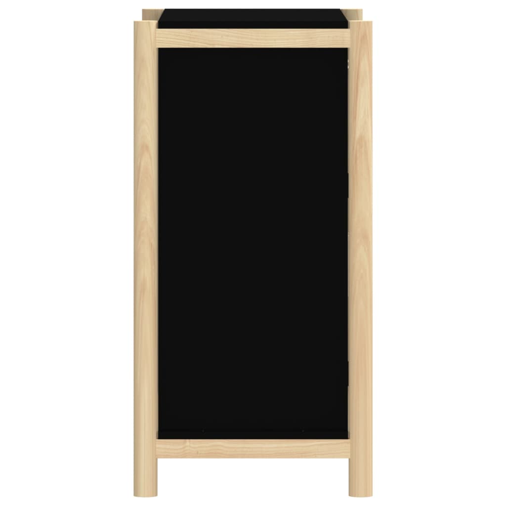 vidaXL Buffet noir 62x38x75 cm Bois d'ingénierie