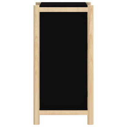 vidaXL Buffet noir 62x38x75 cm Bois d'ingénierie