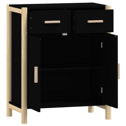 vidaXL Buffet noir 62x38x75 cm Bois d'ingénierie