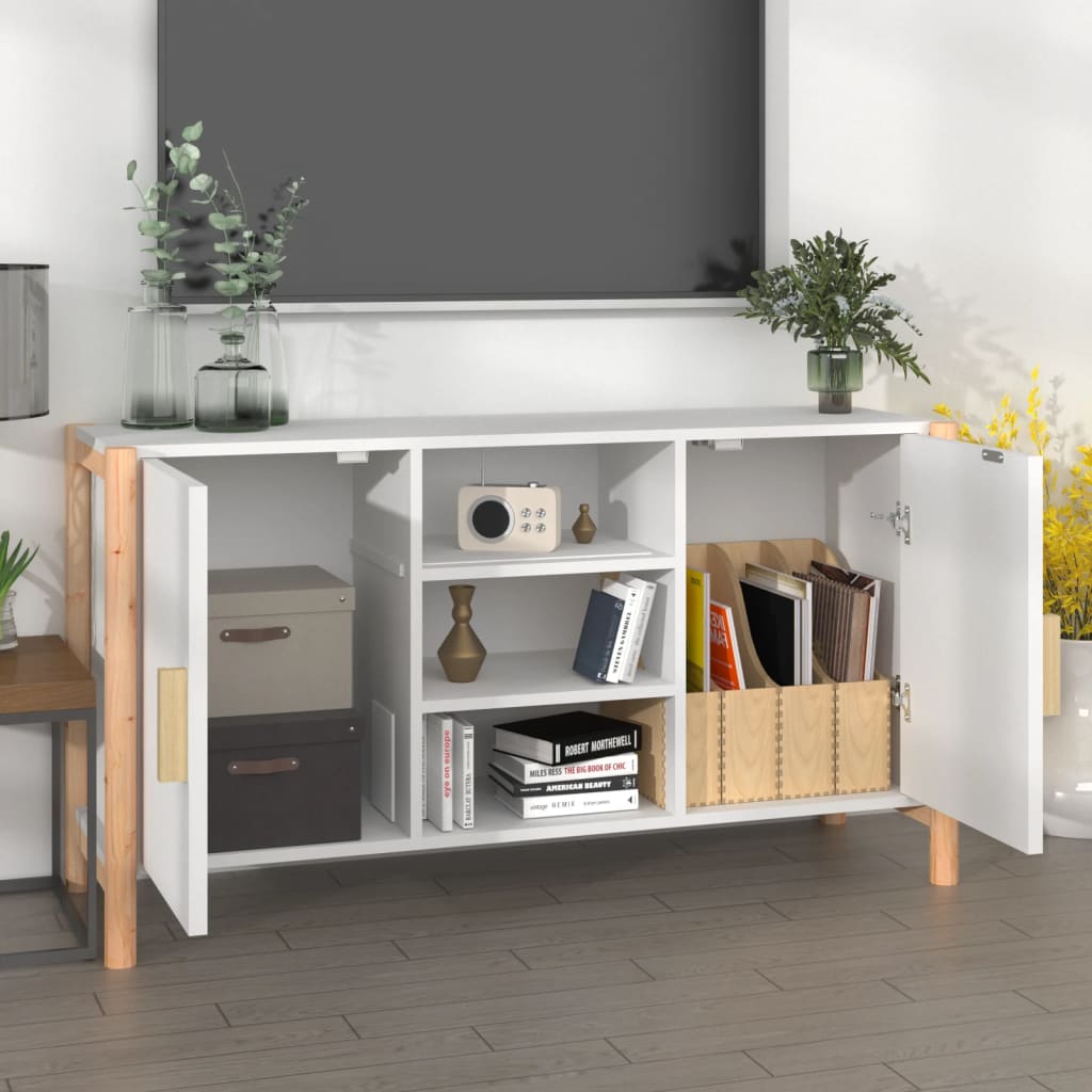 vidaXL Sideboard Weiß 107x38x60 cm Holzwerkstoff