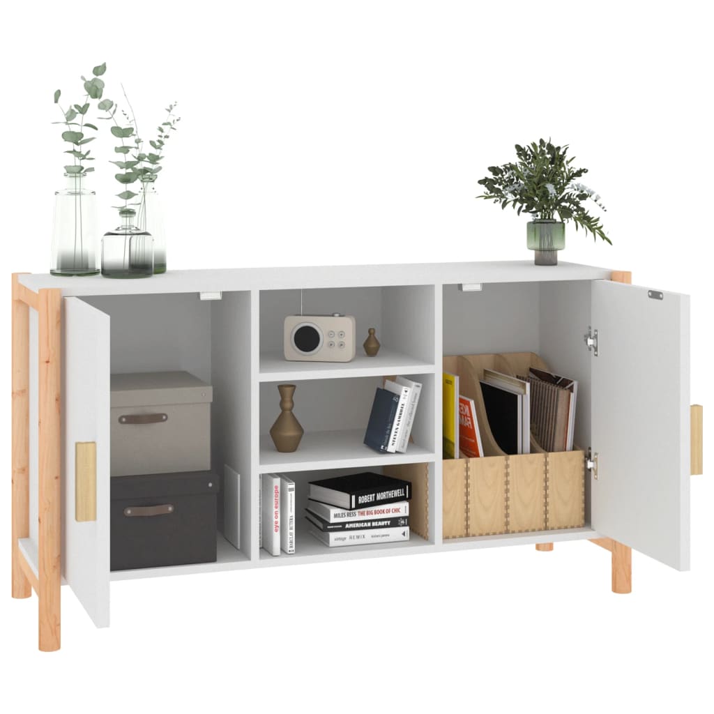 vidaXL Sideboard Weiß 107x38x60 cm Holzwerkstoff