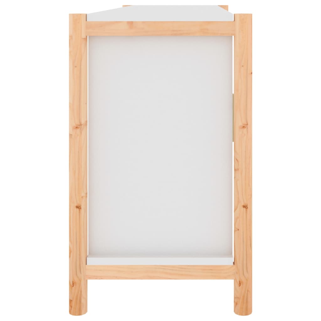 vidaXL Sideboard Weiß 107x38x60 cm Holzwerkstoff