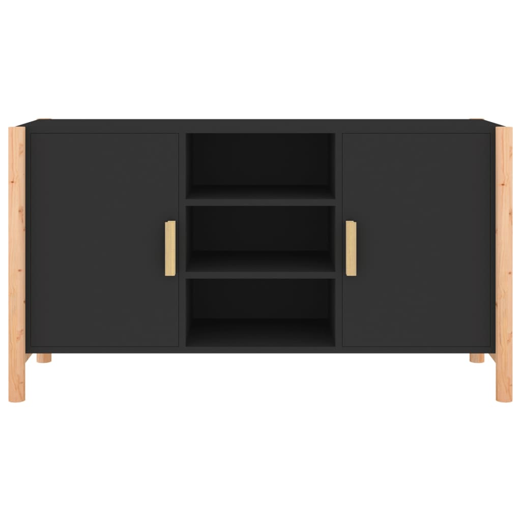 vidaXL Sideboard Schwarz 107x38x60 cm Holzwerkstoff