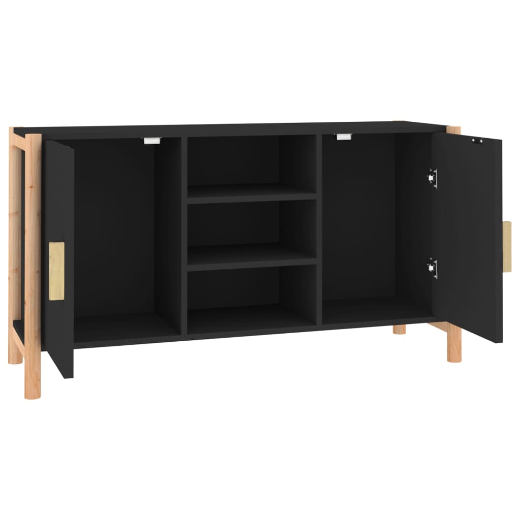 vidaXL Sideboard Schwarz 107x38x60 cm Holzwerkstoff