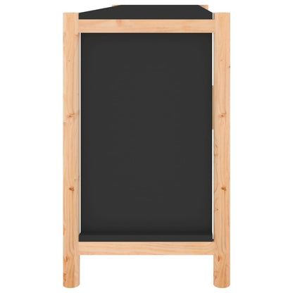 vidaXL Sideboard Schwarz 107x38x60 cm Holzwerkstoff