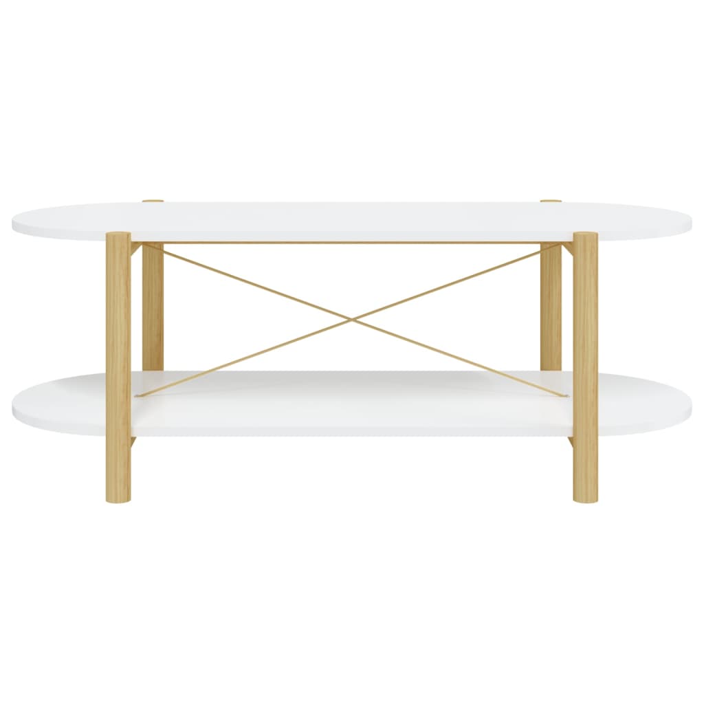 vidaXL Couchtisch Weiß 110x48x40 cm Holzwerkstoff