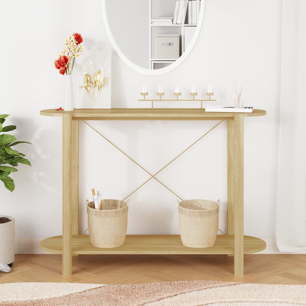 vidaXL Table console 110x38x75 cm Bois d'ingénierie