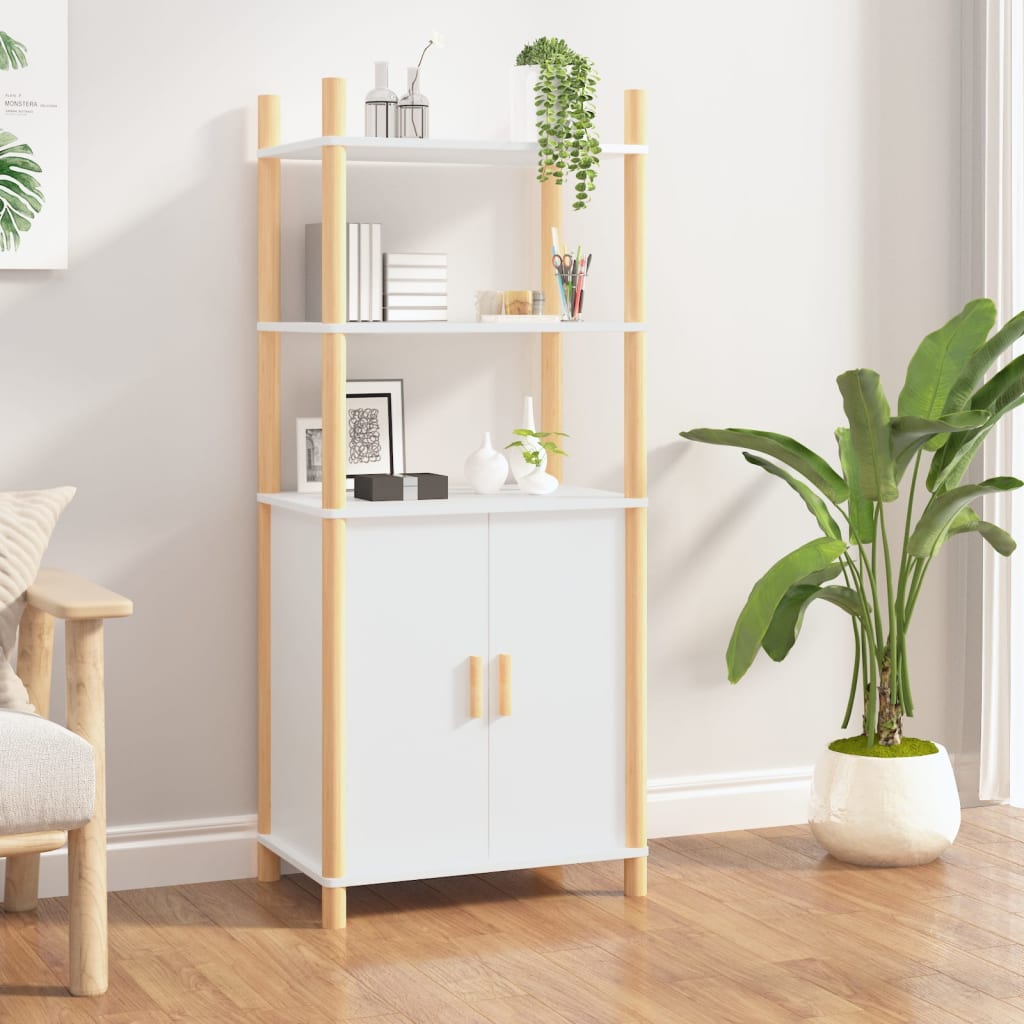 vidaXL Buffet haut blanc 60x40x141 cm Bois d'ingénierie